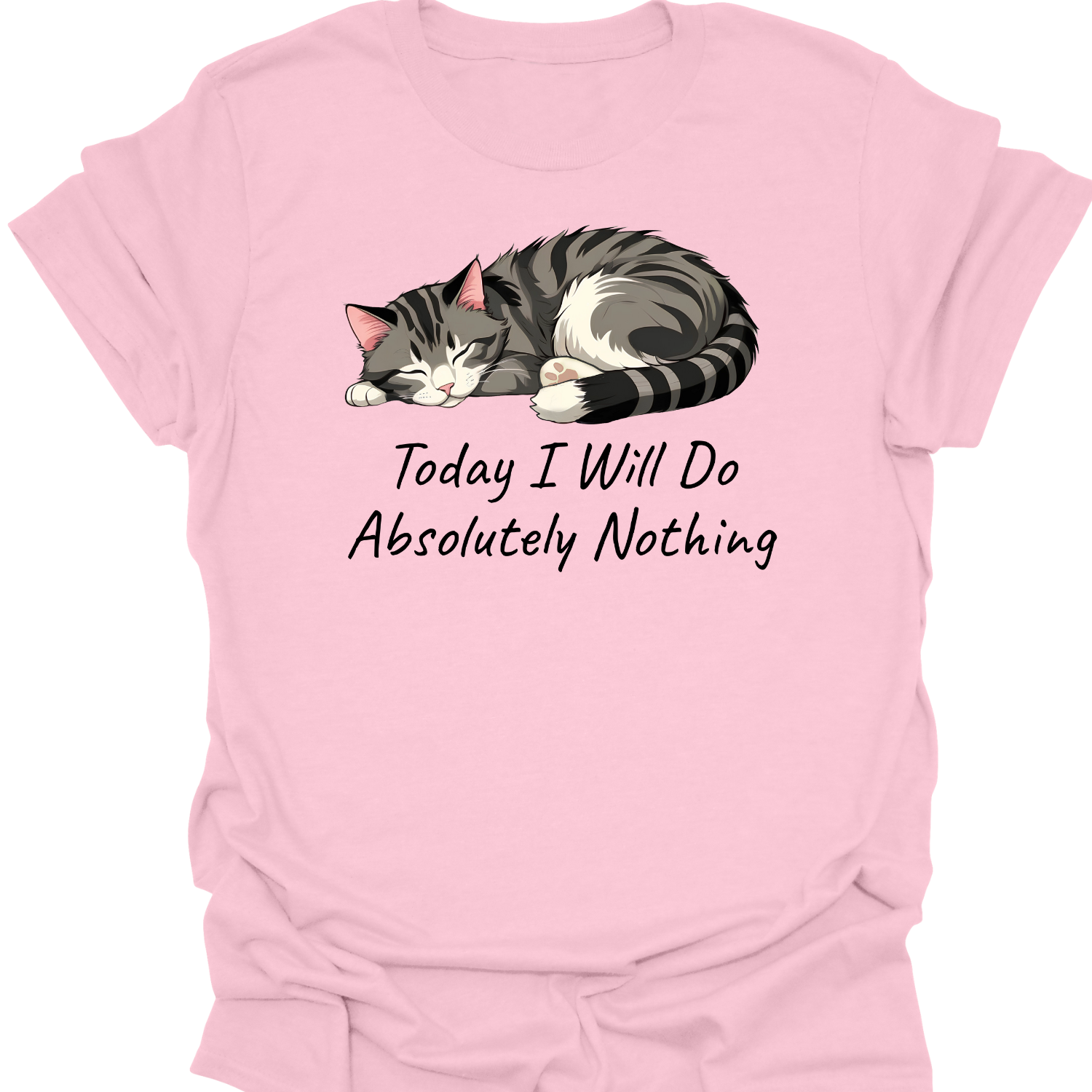 Today I Will Do Absolutely Nothing Cat Shirt