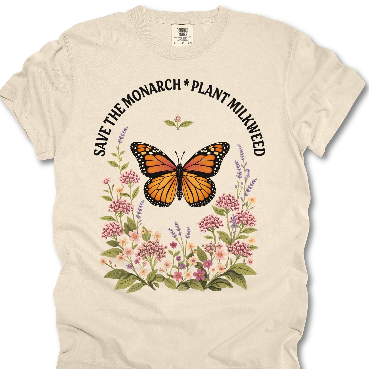 Save the Monarch Plant Milkweed Shirt