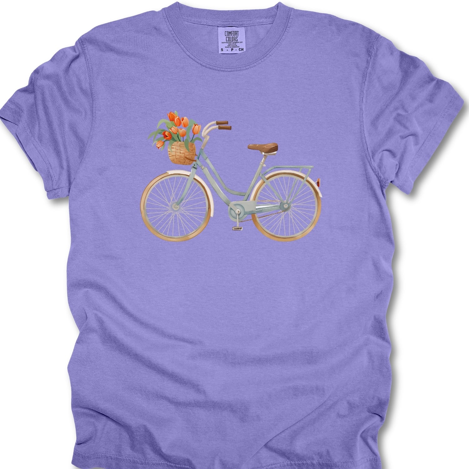 Bicycle Flower basket T-shirt