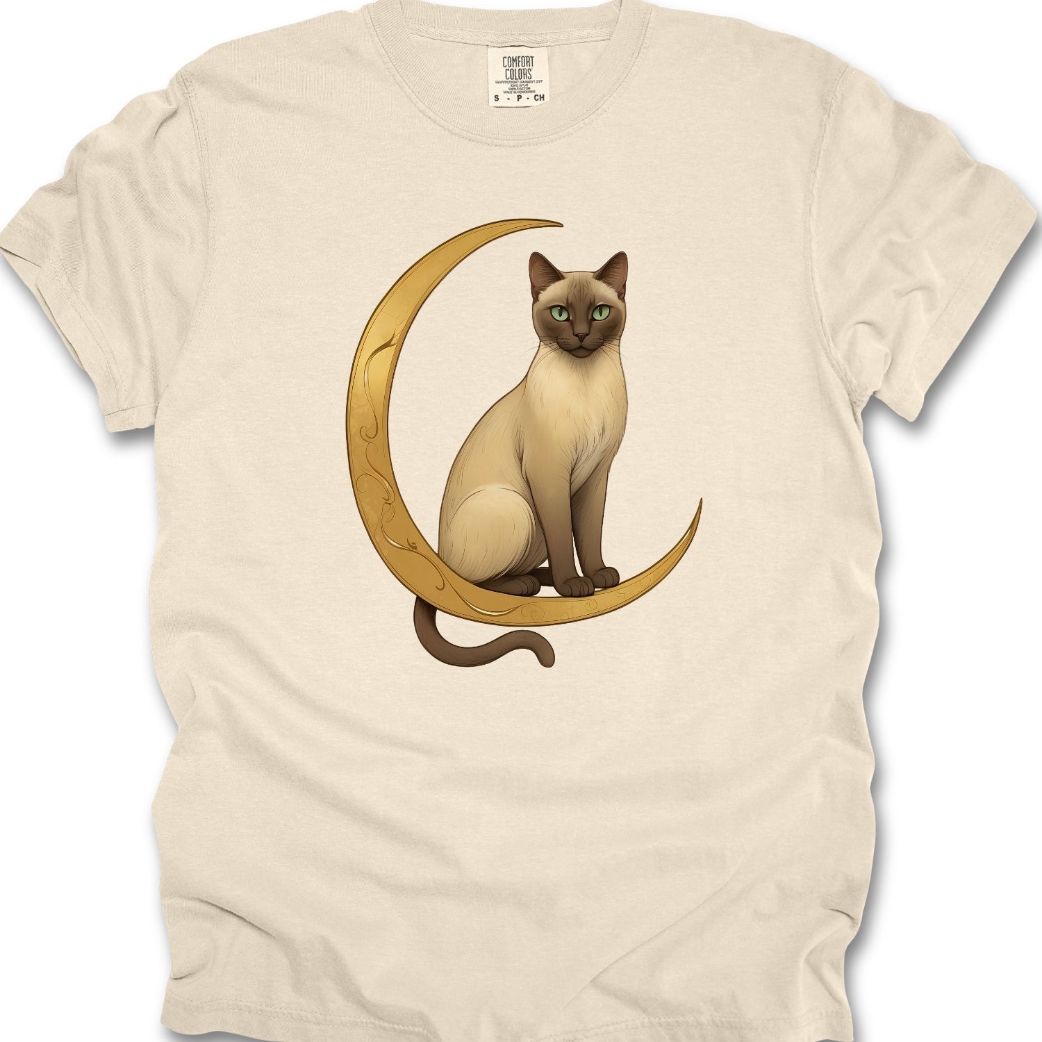 Cat in the moon T-shirt