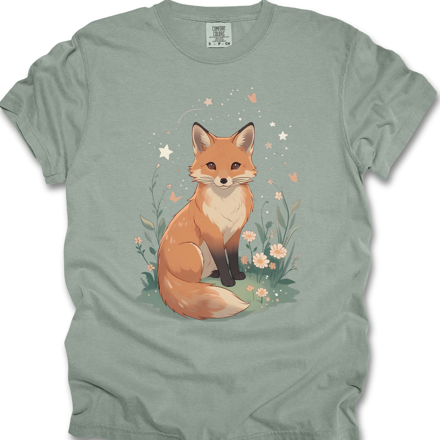 Fox Heavyweight Cotton Tee | Comfort Colors