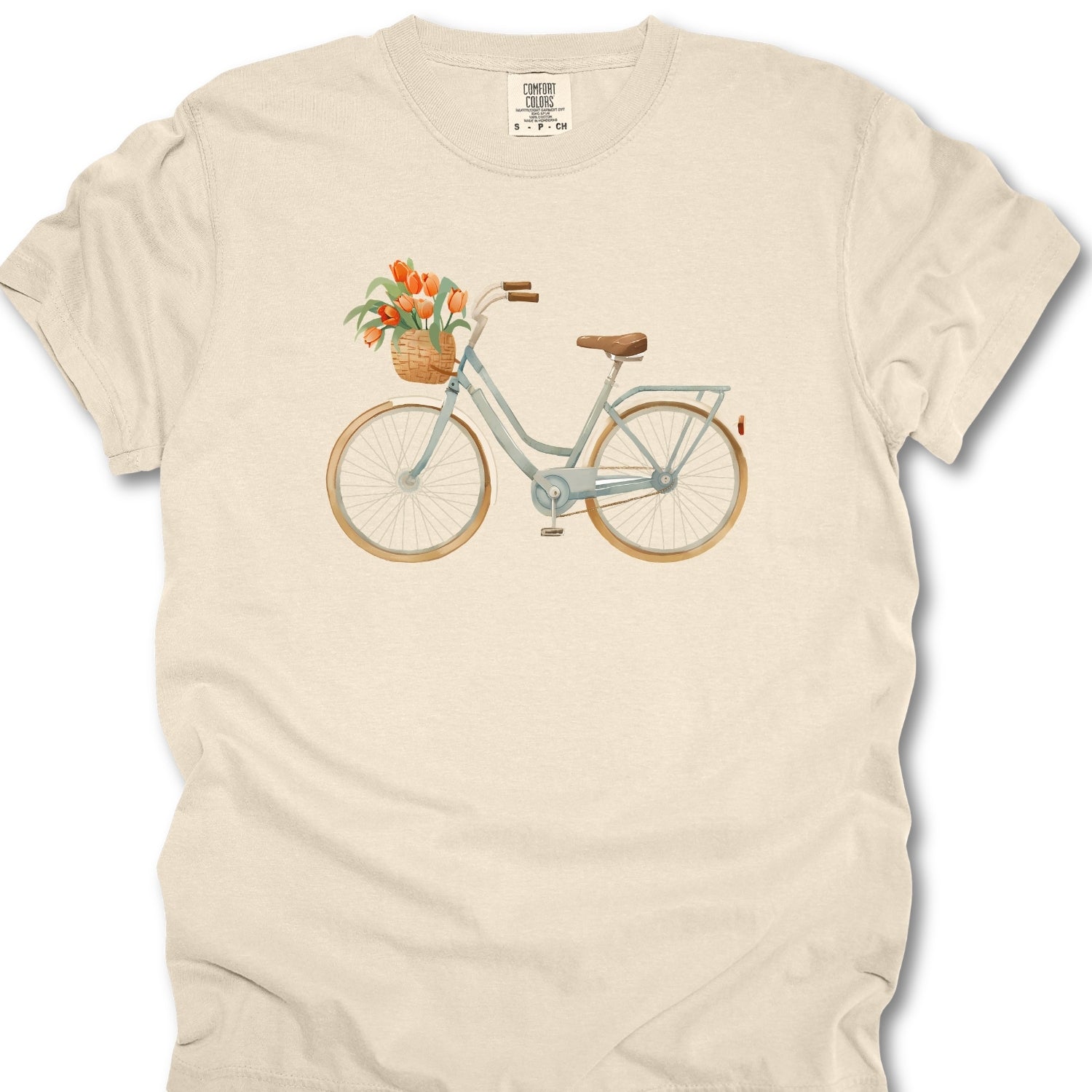 Bicycle Flower basket T-shirt