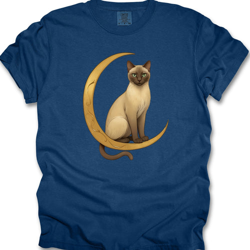 Cat in the moon T-shirt