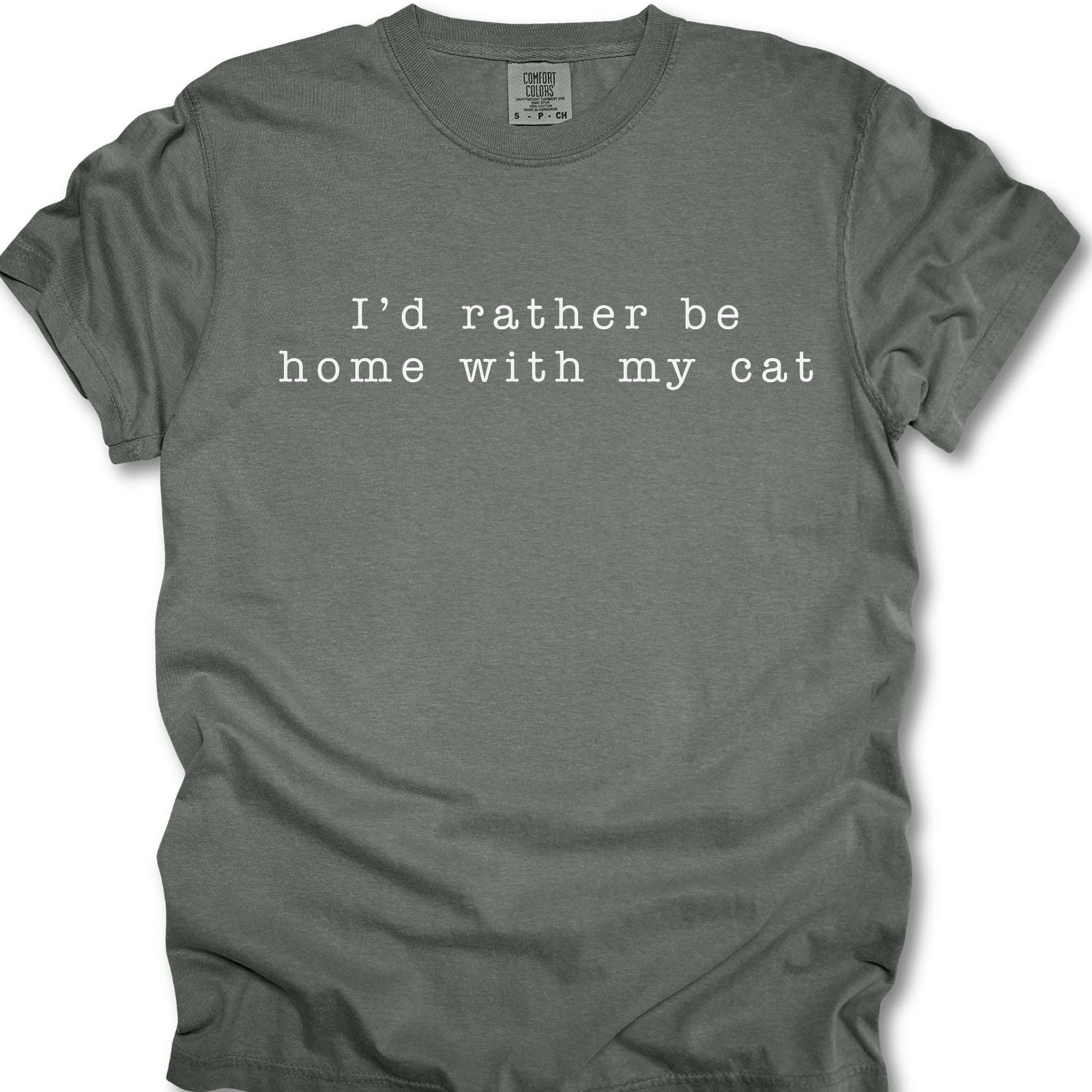 I'd Rather Be Home With My Cat T-shirt