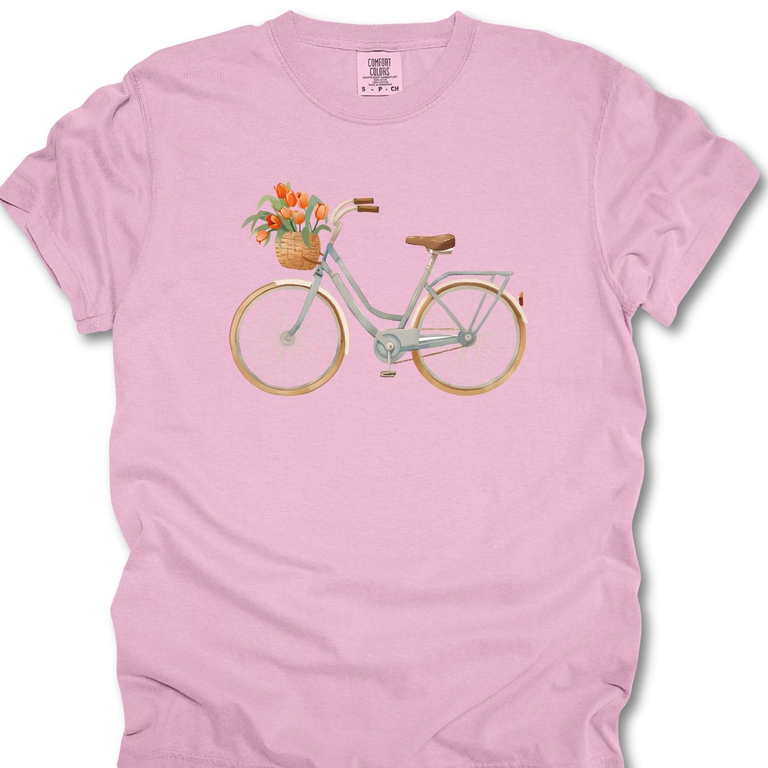 Bicycle Flower basket T-shirt