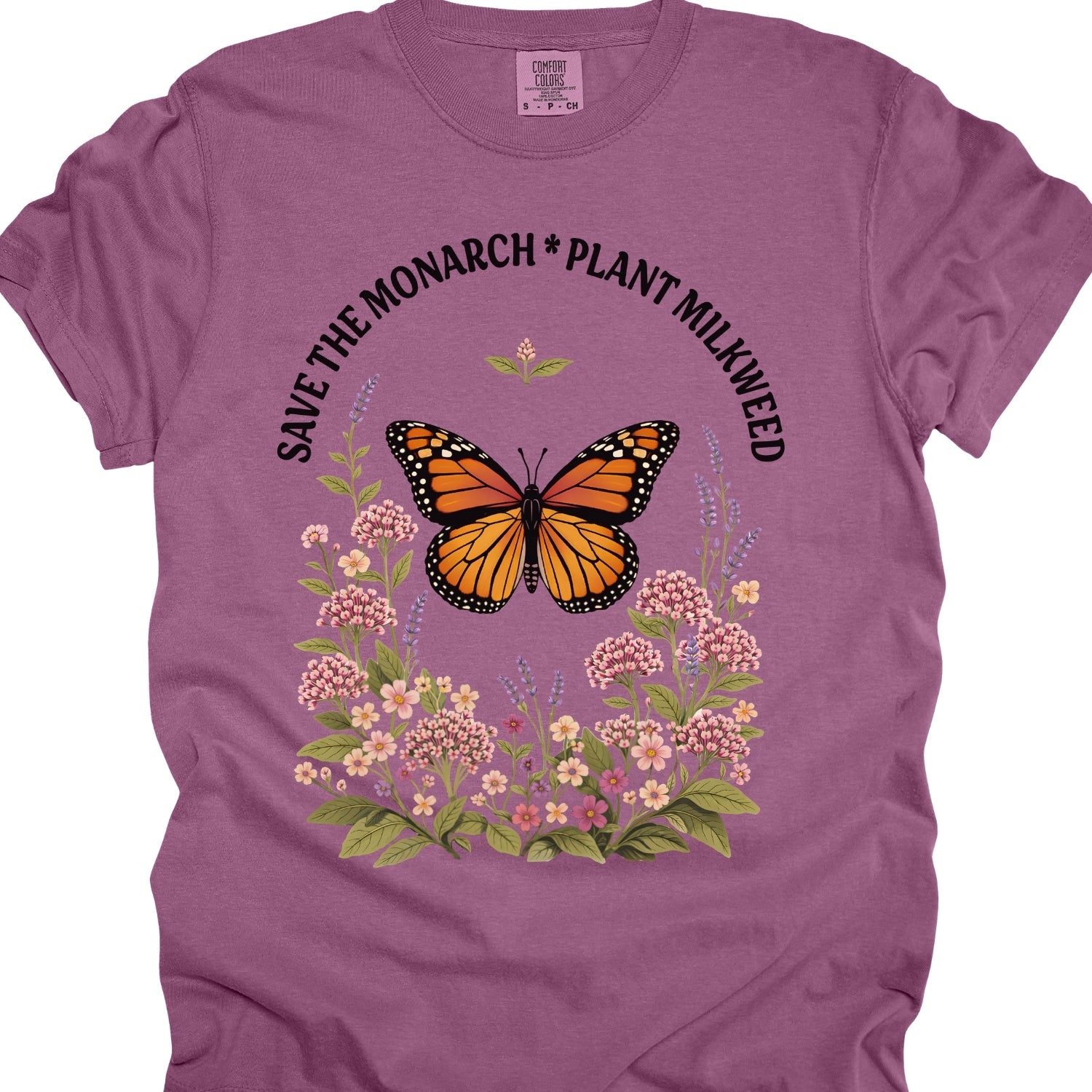 Save the Monarch Plant Milkweed Shirt