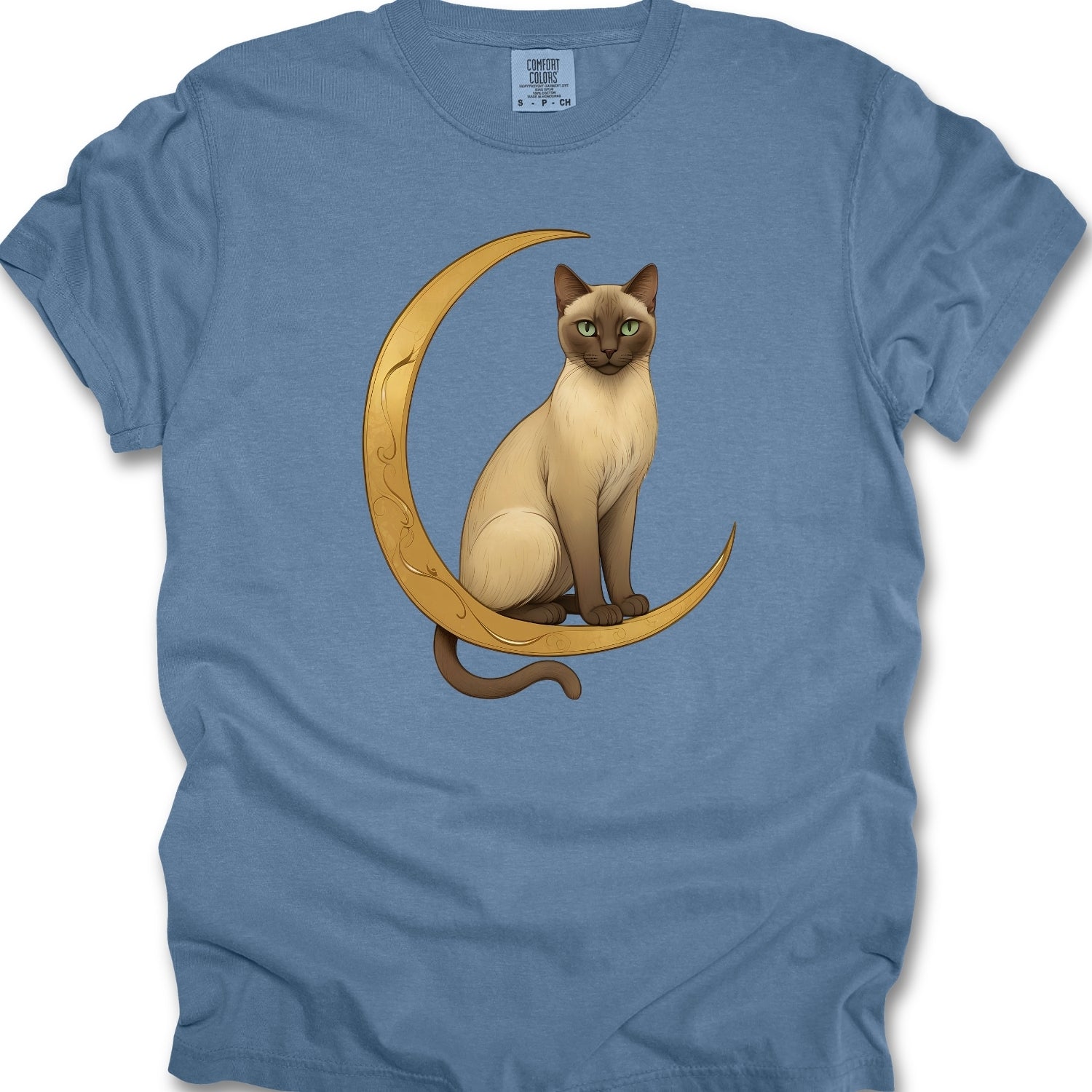 Cat in the moon T-shirt