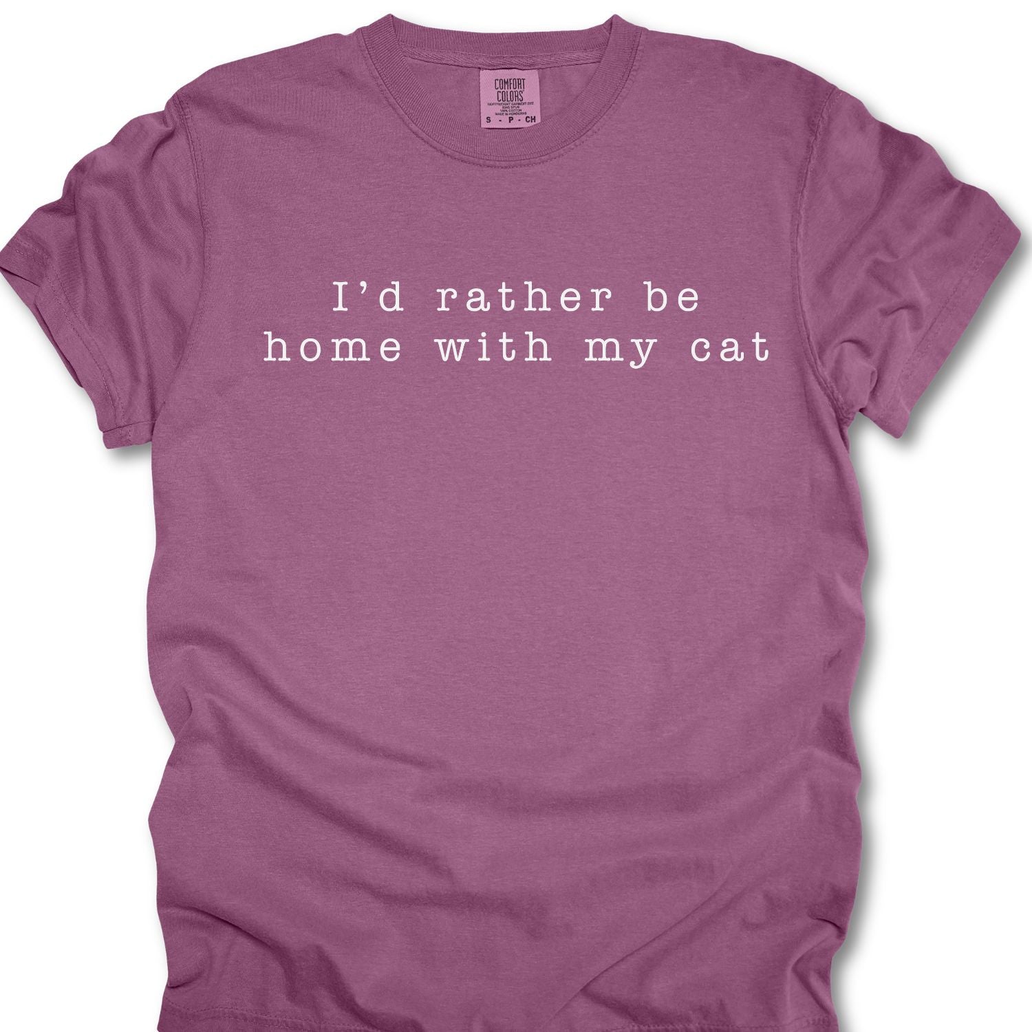 I'd Rather Be Home With My Cat T-shirt