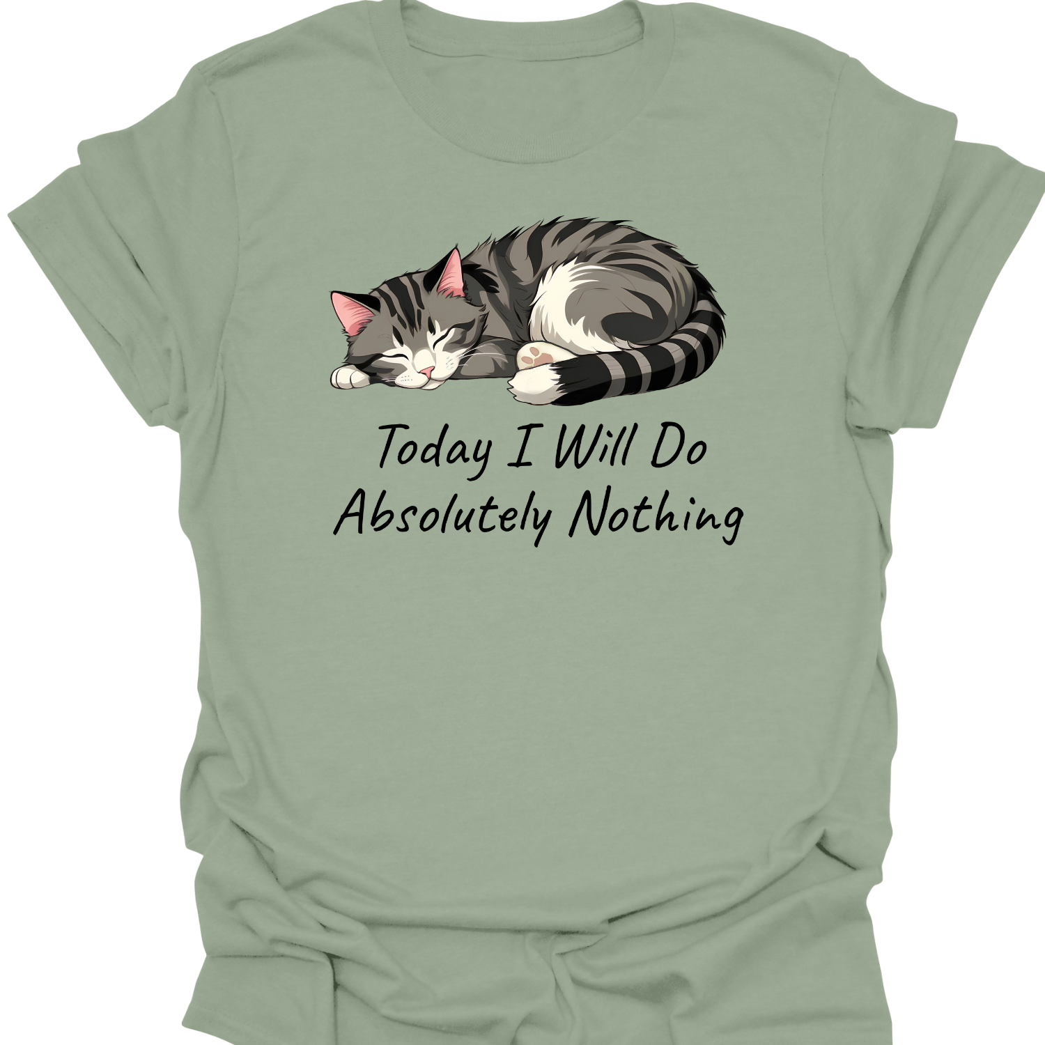 Today I Will Do Absolutely Nothing Cat Shirt