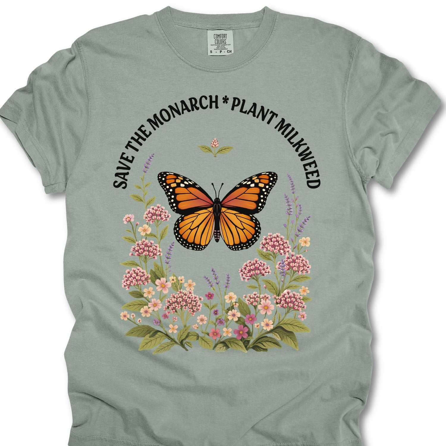 Save the Monarch Plant Milkweed Shirt