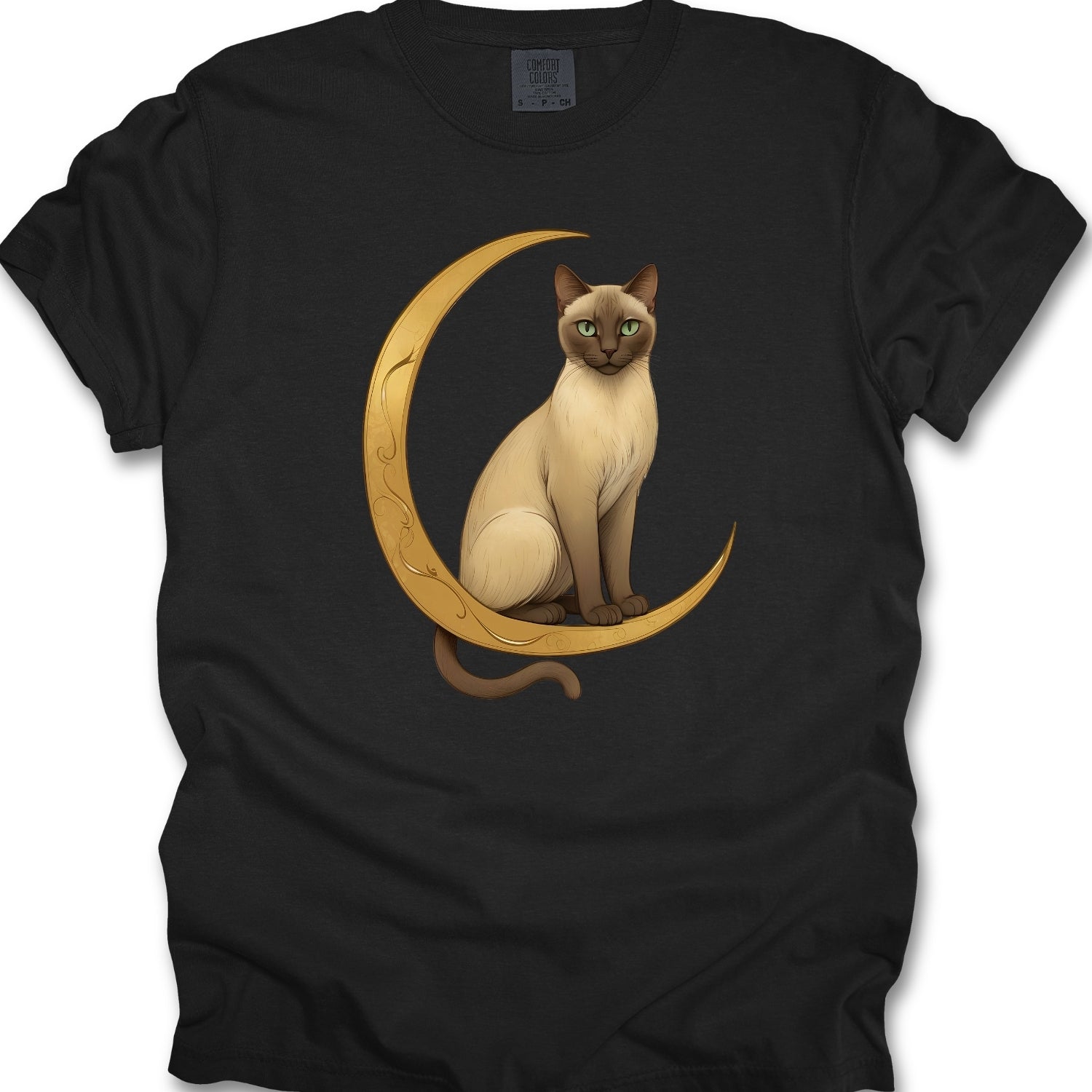 Cat in the moon T-shirt