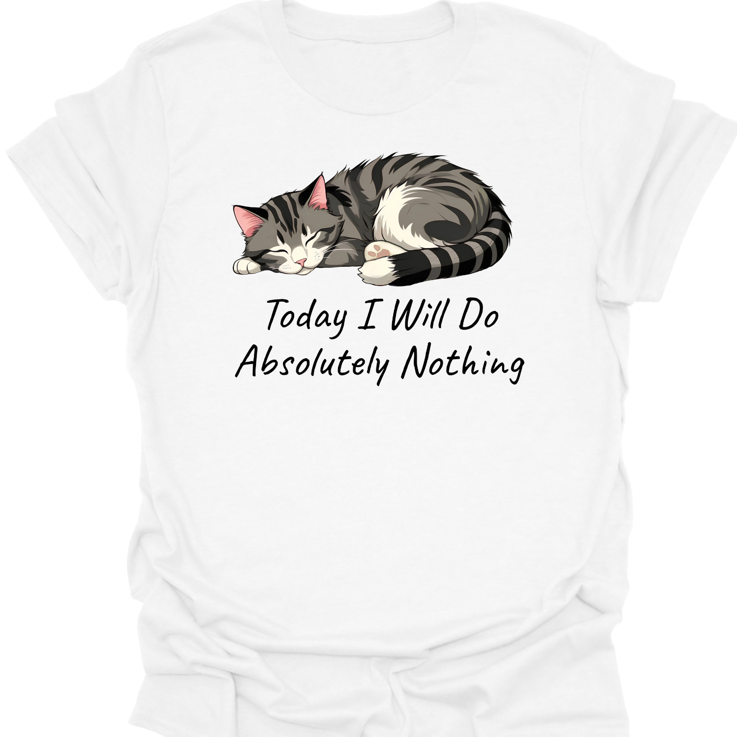 Today I Will Do Absolutely Nothing Cat Shirt