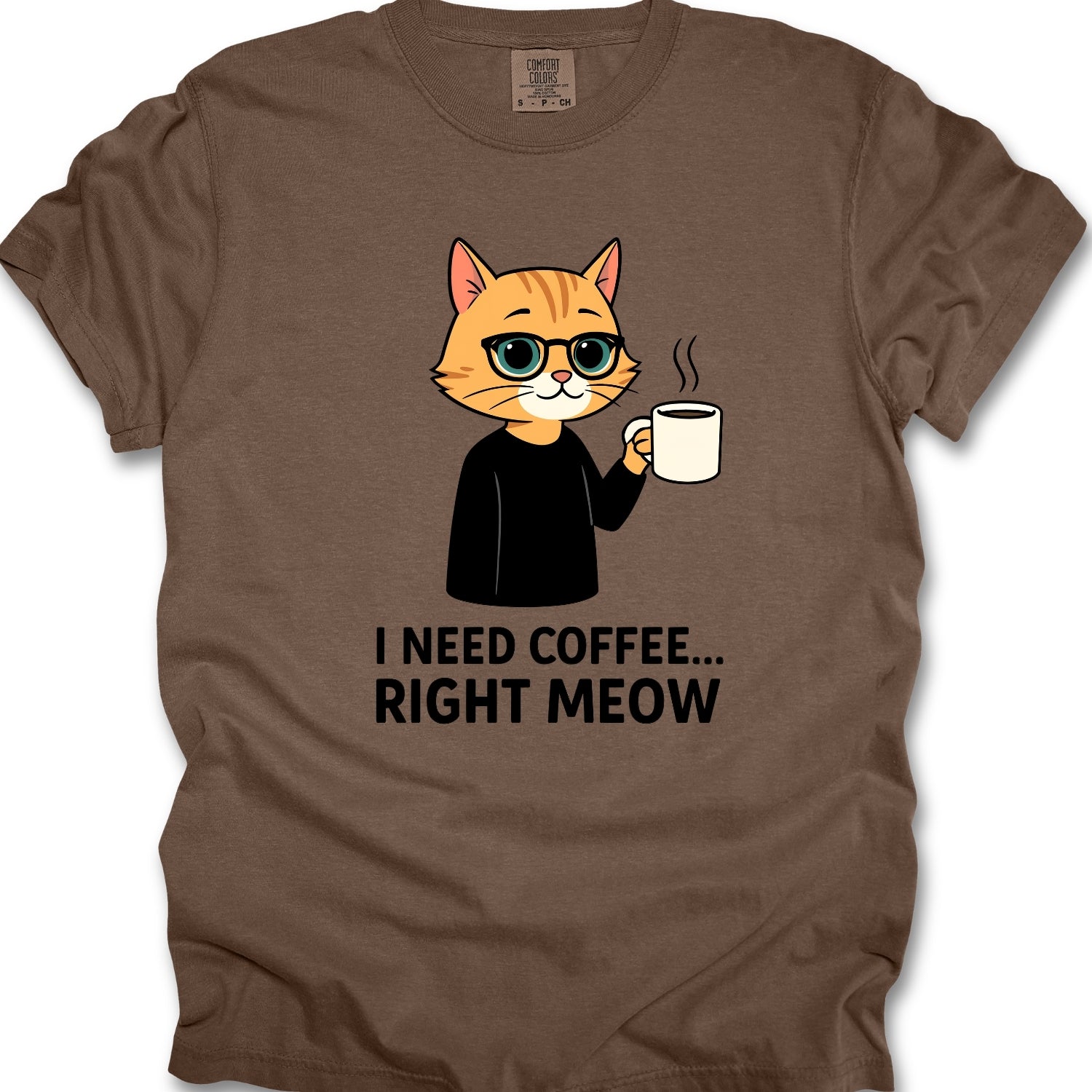 I Need Coffee Right Meow Tee